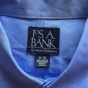 Jos A. Bank Shirts - JOS A. Bank blue pinpoint dress shirt Jos A. Bank Shirts - JOS A. Bank blue pinpoint dress shirt